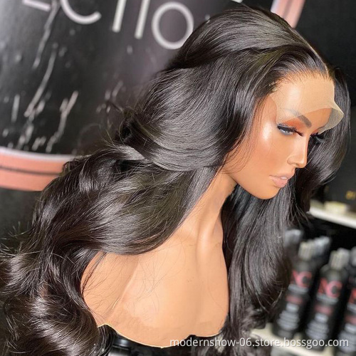 Hd Transparent Human Hair Full Lace Wigs ,  Wholesale Cuticle Aligned  Brazilian Virgin Remy Human Hair Hd Lace Front Wigs